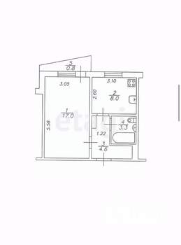 1-к квартира, вторичка, 33м2, 5/10 этаж