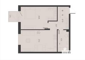 1-к квартира, вторичка, 58м2, 3/5 этаж
