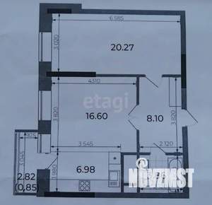 2-к квартира, вторичка, 56м2, 18/24 этаж