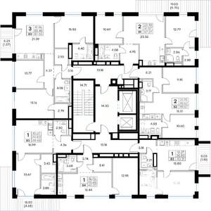 1-к квартира, вторичка, 40м2, 7/8 этаж