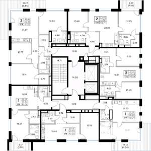 2-к квартира, вторичка, 50м2, 3/8 этаж