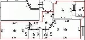 2-к квартира, вторичка, 57м2, 6/9 этаж