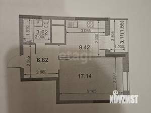 1-к квартира, вторичка, 38м2, 19/21 этаж