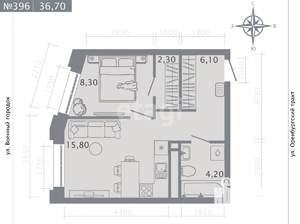 1-к квартира, вторичка, 37м2, 5/25 этаж