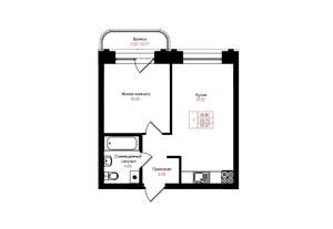 1-к квартира, вторичка, 36м2, 5/25 этаж