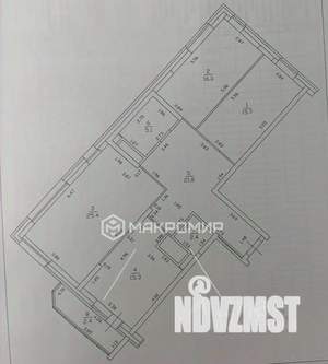 4-к квартира, вторичка, 104м2, 18/20 этаж