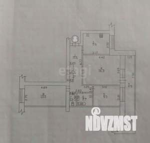 3-к квартира, вторичка, 61м2, 4/9 этаж