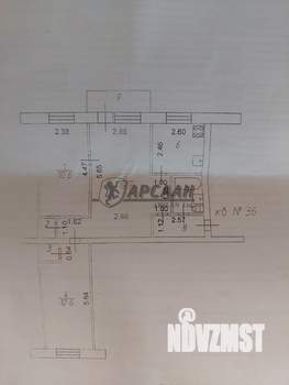 3-к квартира, вторичка, 57м2, 4/5 этаж