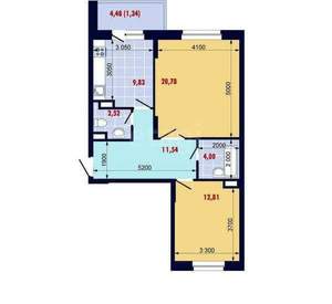 2-к квартира, вторичка, 63м2, 2/19 этаж