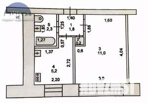 1-к квартира, вторичка, 21м2, 1/9 этаж