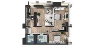 2-к квартира, вторичка, 72м2, 14/25 этаж