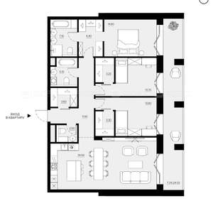 3-к квартира, вторичка, 130м2, 2/5 этаж