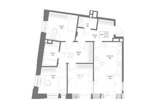 4-к квартира, вторичка, 83м2, 2/4 этаж