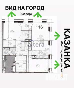 2-к квартира, вторичка, 89м2, 22/28 этаж