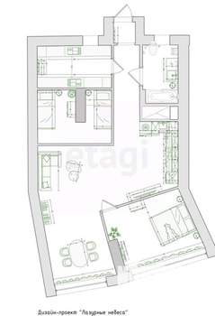 3-к квартира, вторичка, 81м2, 22/40 этаж