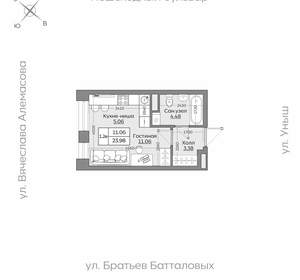1-к квартира, вторичка, 24м2, 3/24 этаж