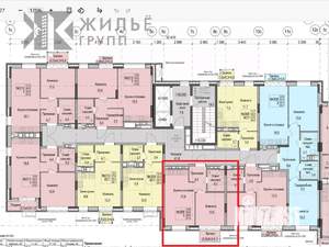 1-к квартира, вторичка, 40м2, 6/9 этаж