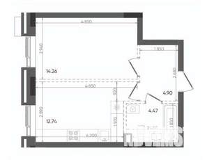 1-к квартира, вторичка, 36м2, 18/22 этаж