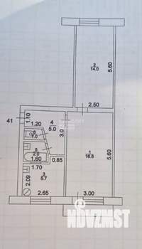 2-к квартира, вторичка, 45м2, 2/5 этаж