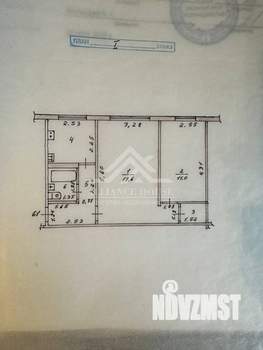 2-к квартира, вторичка, 46м2, 1/5 этаж