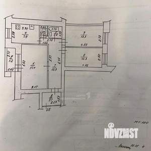 3-к квартира, вторичка, 65м2, 6/9 этаж