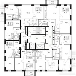 2-к квартира, вторичка, 70м2, 7/8 этаж