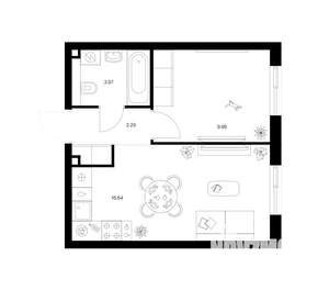 1-к квартира, вторичка, 34м2, 5/24 этаж