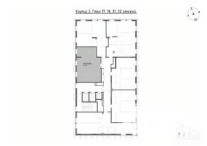 2-к квартира, вторичка, 61м2, 18/22 этаж