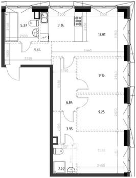 3-к квартира, вторичка, 75м2, 10/10 этаж