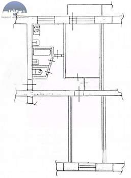 2-к квартира, вторичка, 47м2, 1/5 этаж