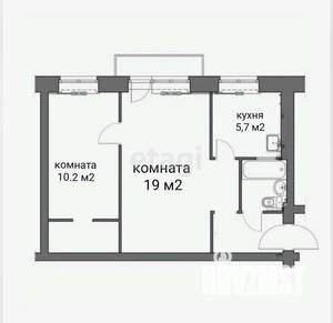 2-к квартира, вторичка, 47м2, 5/5 этаж