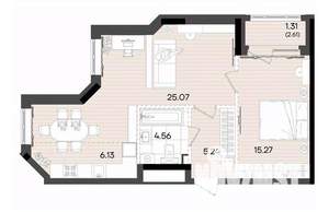 2-к квартира, вторичка, 58м2, 12/23 этаж