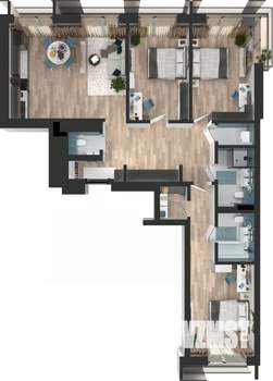 3-к квартира, вторичка, 103м2, 10/10 этаж