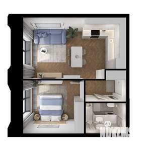 1-к квартира, вторичка, 41м2, 2/8 этаж