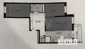 3-к квартира, вторичка, 81м2, 20/22 этаж