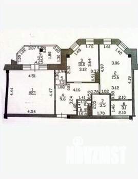 2-к квартира, вторичка, 65м2, 1/6 этаж