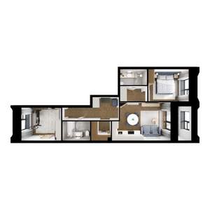 2-к квартира, вторичка, 61м2, 5/8 этаж