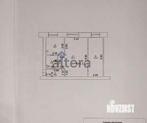 2-к квартира, вторичка, 43м2, 1/5 этаж