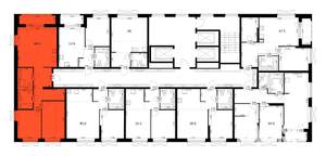 2-к квартира, вторичка, 69м2, 23/26 этаж