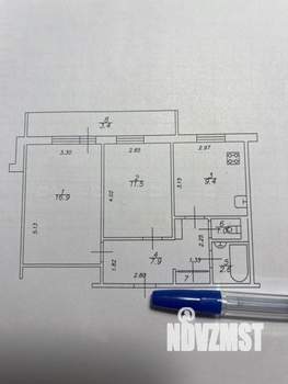 2-к квартира, вторичка, 53м2, 5/9 этаж