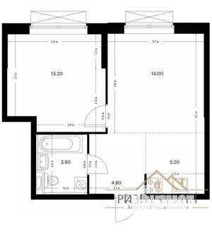 2-к квартира, вторичка, 45м2, 11/16 этаж