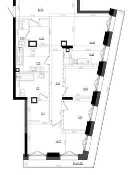 3-к квартира, вторичка, 104м2, 10/19 этаж