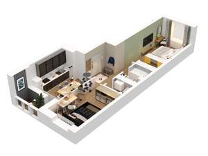 2-к квартира, вторичка, 55м2, 5/13 этаж