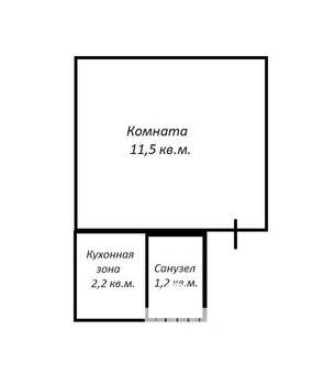 Студия квартира, вторичка, 15м2, 7/9 этаж