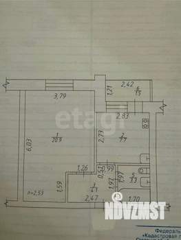 1-к квартира, вторичка, 36м2, 9/9 этаж