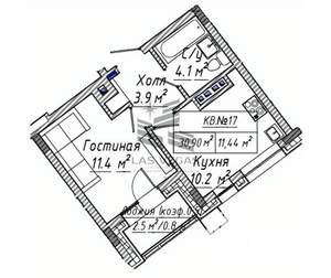 1-к квартира, вторичка, 31м2, 5/7 этаж