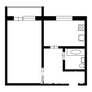 1-к квартира, вторичка, 33м2, 1/10 этаж
