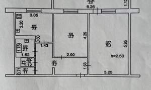 2-к квартира, вторичка, 53м2, 7/9 этаж