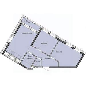 2-к квартира, вторичка, 55м2, 7/23 этаж