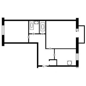 2-к квартира, вторичка, 45м2, 10/10 этаж